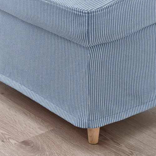 IKEA - STRANDMON, stool cover, Sjölyckan dark blue-beige