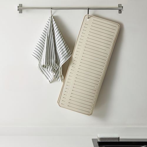 IKEA - RINNIG, dish drying mat, beige, 51x42 cm