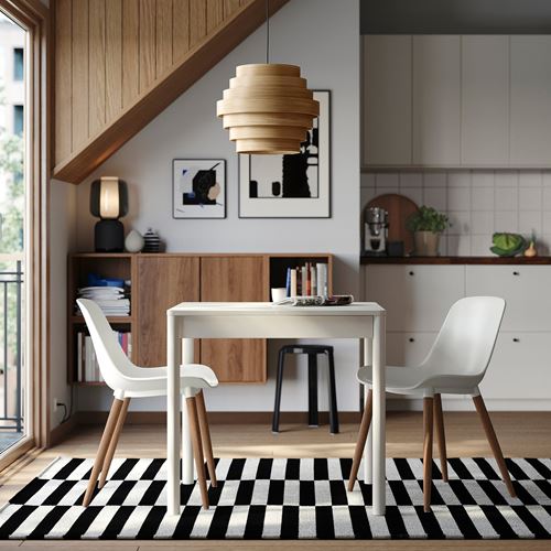 IKEA - TONSTAD/GRÖNSTA, mutfak masası takımı, kırık beyaz-kahverengi/beyaz, 2 sandalyeli