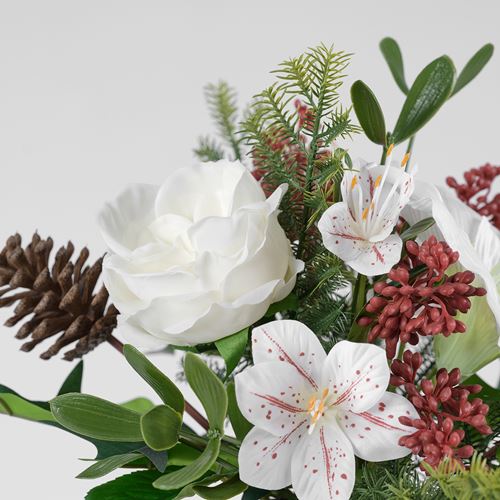 IKEA - VINTERFINT, artificial plant, white, 12 cm