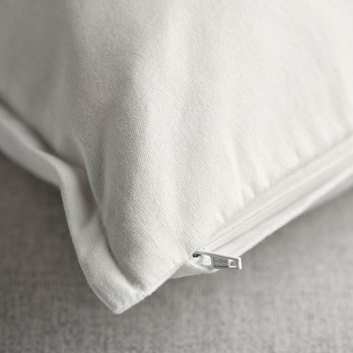 IKEA - FACELIOR, kırlent kılıfı, beyaz-turuncu, 50x50 cm