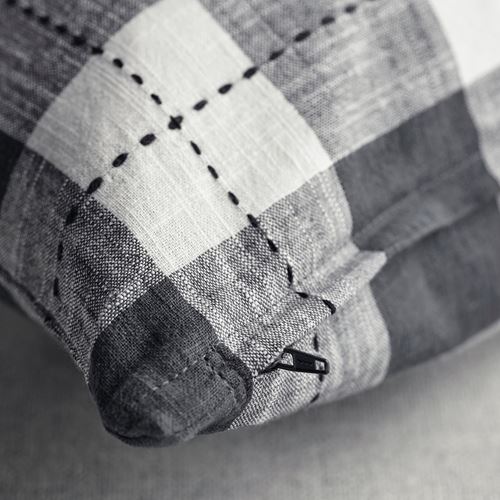 IKEA - SVAMPFLY, kırlent kılıfı, antrasit, 50x50 cm