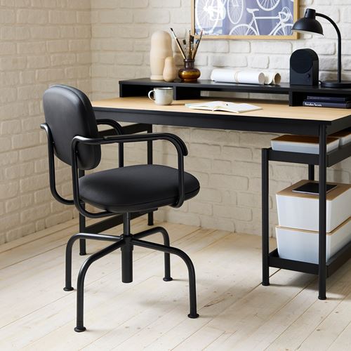 IKEA - MULLSJÖ, çalışma sandalyesi, grasnas koyu gri
