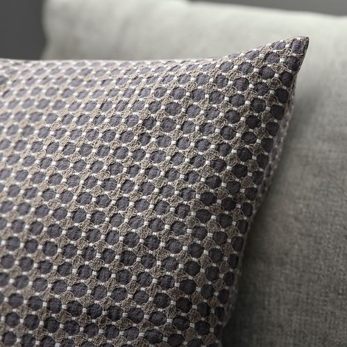 IKEA - BRUNNYCKLAR, kırlent kılıfı, koyu yeşil-siyah, 50x50 cm