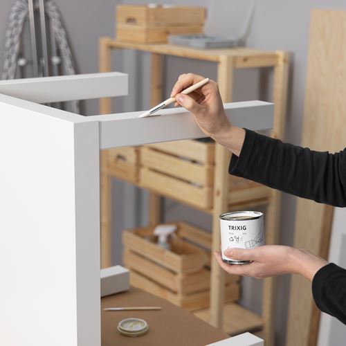 IKEA - TRIXIG, ahşap boyası, beyaz, 125 ml