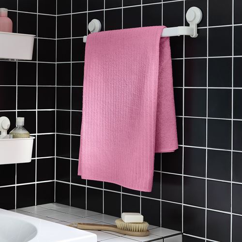 IKEA - VAGSJÖN, banyo havlusu, pembe, 100x150 cm