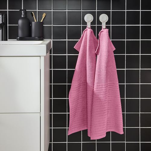 IKEA - VAGSJÖN, hand towel, pink, 40x70 cm