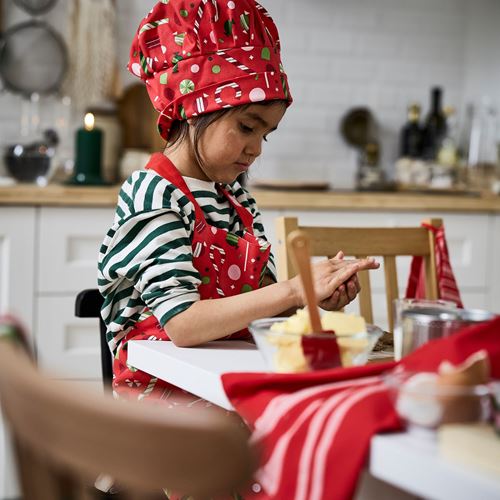 IKEA - VINTERFINT, çocuk şapkası, şeker kırmızı