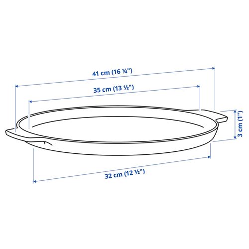 IKEA - HAVSTULPAN, pizza tin, cast iron, 35 cm