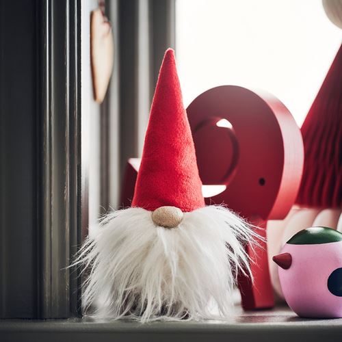 IKEA - VINTERFINT, Santa Claus, red, 19 cm