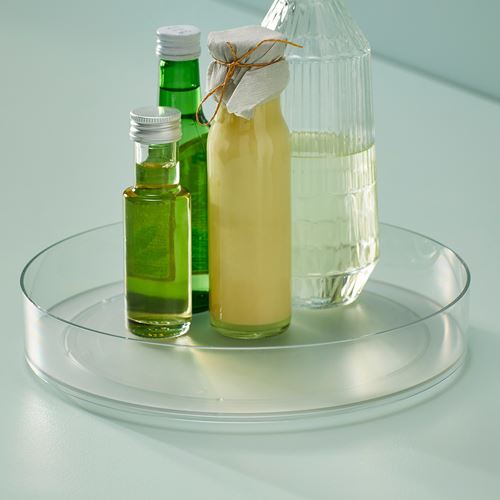 IKEA - KLIPPKAKTUS, lazy susan, transparent, 28 cm