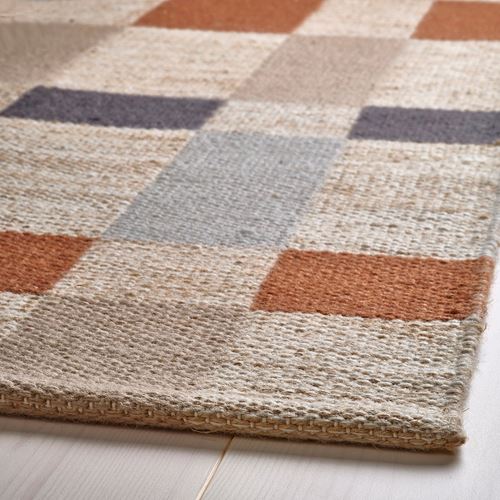 IKEA - BLALJUS, el dokuması halı, natürel-gri-kahverengi, 170x240 cm