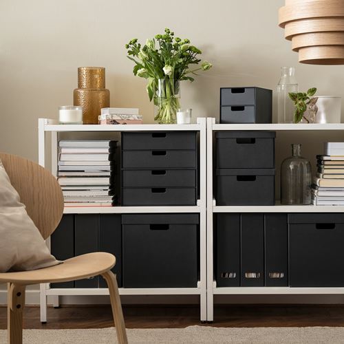 IKEA - FJADERHARV, dosyalık, antrasit