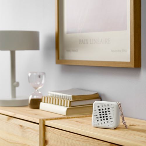 IKEA - VAPPEBY, taşınabilir bluetooth hoparlör, beyaz