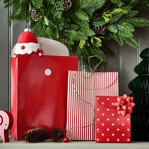 IKEA - VINTERFINT, gift wrap, red