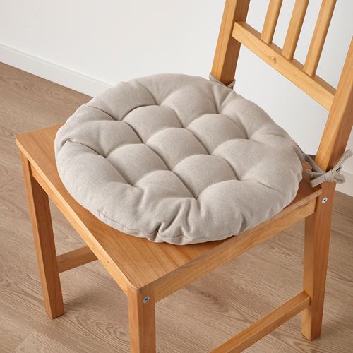 IKEA - VIPPART, chair pad, beige, 38 cm