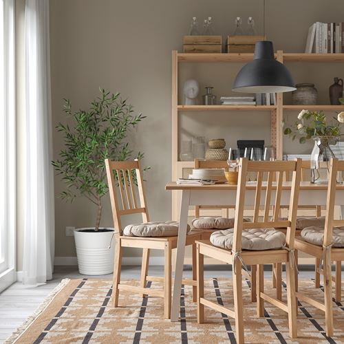 IKEA - VIPPART, chair pad, beige, 38 cm