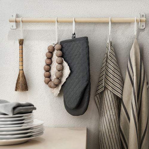 IKEA - RINNIG, oven glove, black, 33 cm