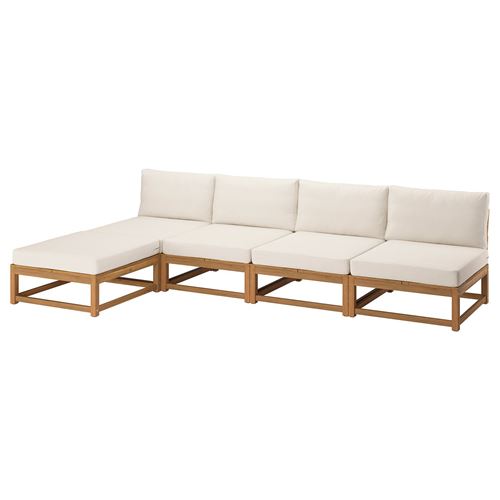 4-seat garden sofa and footstool