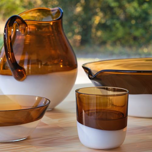 IKEA - OMMJANGE, glass, brown, 28 cl