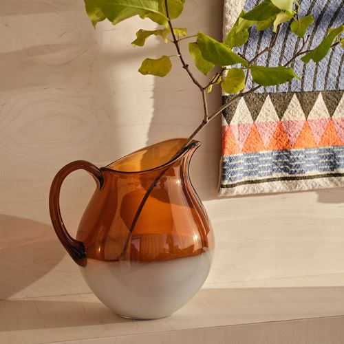 IKEA - OMMJANGE, jug, glass-brown, 2,7 l