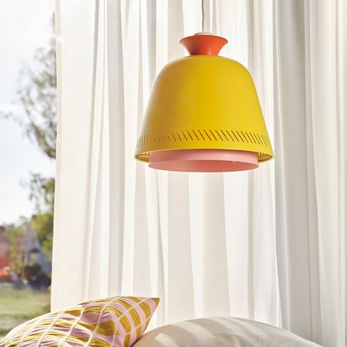 IKEA - OMMJANGE, sarkıt lamba abajur başlığı, çok renkli
