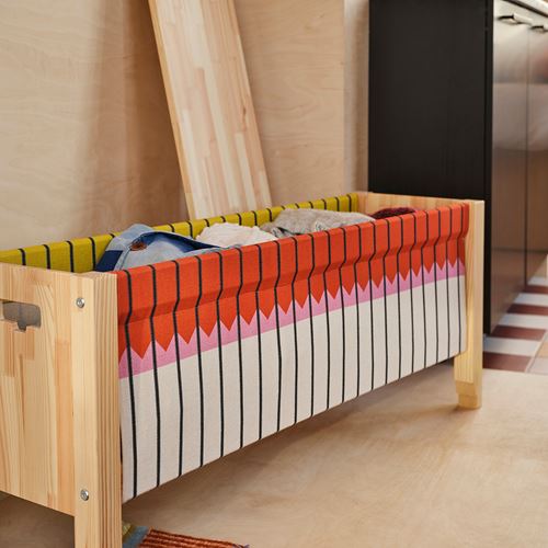 IKEA - OMMJANGE, bank, çok renkli, 113x35x45 cm