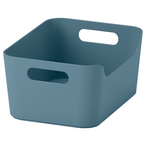 IKEA - UPPDATERA, box, grey/blue, 24x17 cm
