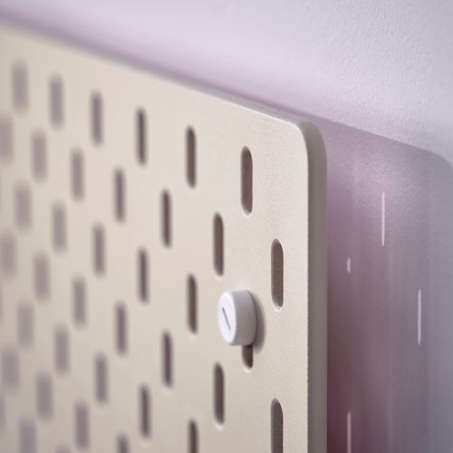 IKEA - SKADIS, çift taraflı çok amaçlı pano, bej-pembe, 56x56 cm