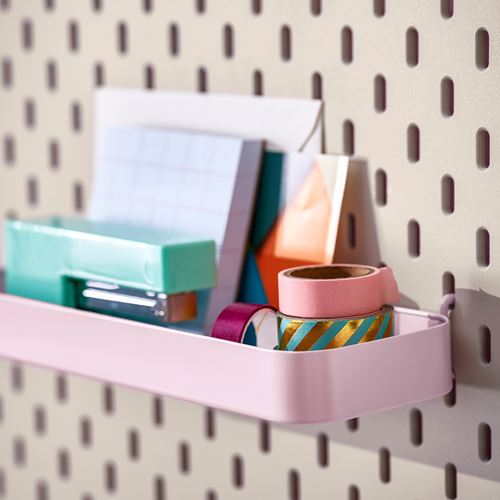 IKEA - SKADIS, multi-use board part, pink-shelf