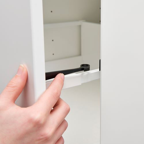 IKEA - UTRUSTA, mutfak çekmeceleri ve dolapları için kilit, siyah