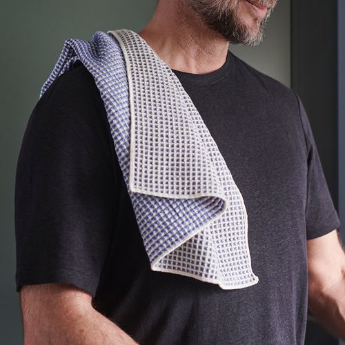 IKEA - VALVARDAD, tea towel, blue-white, 45x60 cm