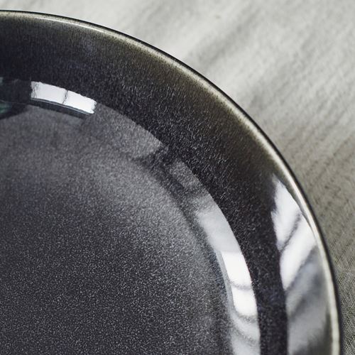 IKEA - GLADELIG, seramik servis kasesi, koyu gri, 30 cm