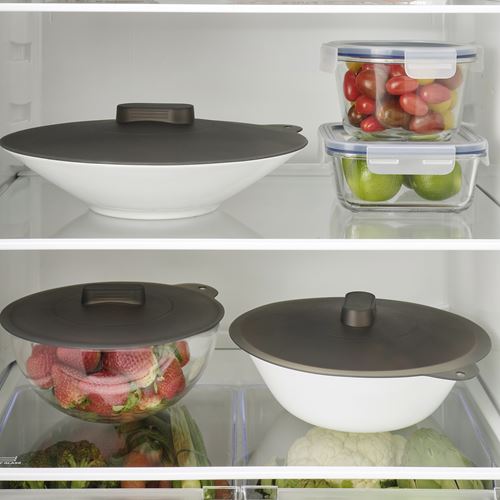 IKEA - KLOCKREN, pot lid, grey, 21x25x29 cm