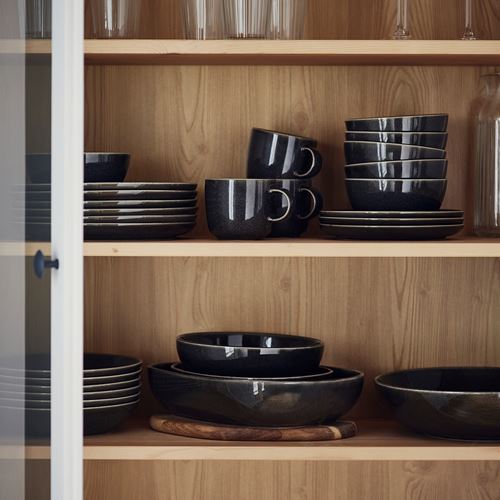 IKEA - GLADELIG, tabak, koyu gri, 25 cm
