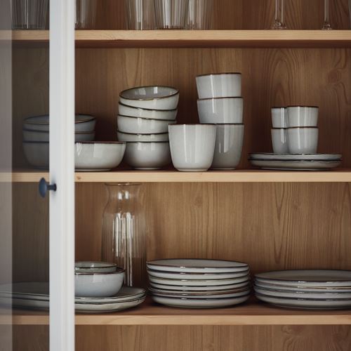 IKEA - GLADELIG, tabak, gri, 25 cm