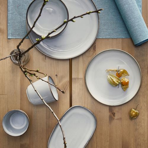 IKEA - GLADELIG, tatlı tabağı, gri, 20 cm