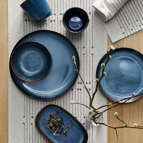 IKEA - GLADELIG, tabak, mavi, 25 cm