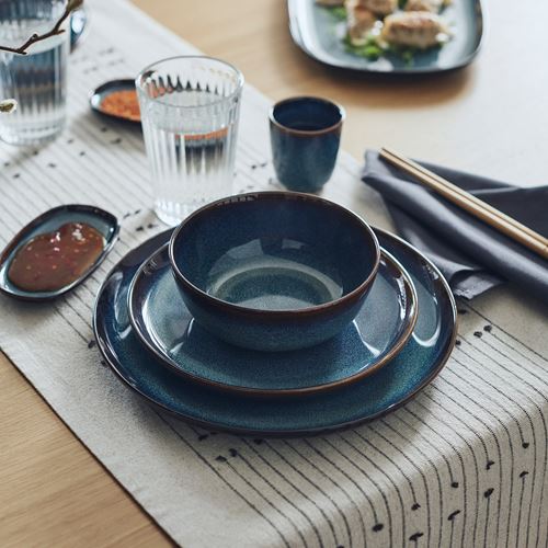 IKEA - GLADELIG, tabak, mavi, 25 cm
