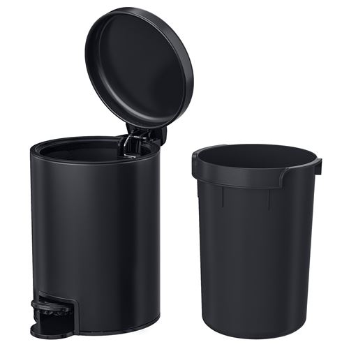 IKEA - GANSJÖN, çöp kutusu, siyah, 3 lt