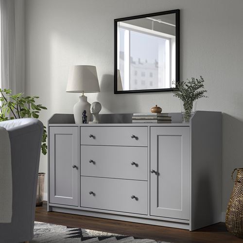 IKEA - NYPONBUSKE, duvar aynası, siyah, 65x65 cm