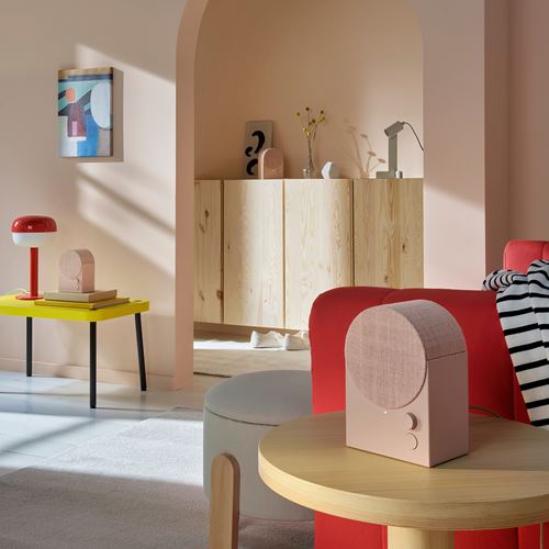 IKEA - NATTBAD, bluetooth hoparlör, pembe