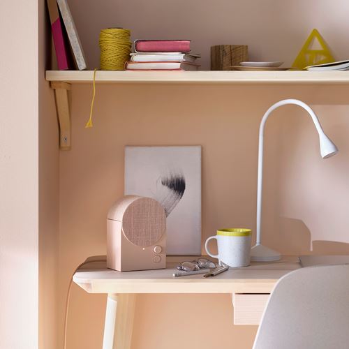 IKEA - NATTBAD, bluetooth hoparlör, pembe