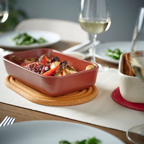 IKEA - ELDSTJART, pot stand, light brown-red, 26x16 cm