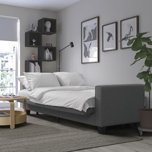 IKEA - ABBORRBERG, 3'lü yataklı kanepe, vissle gri