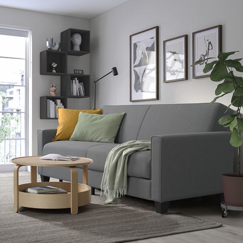 IKEA - ABBORRBERG, 3'lü yataklı kanepe, vissle gri