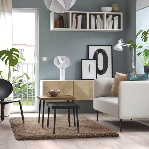 IKEA - VOLLERSLEV, büyük halı, bej, 133x195 cm