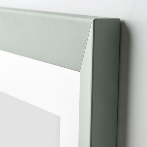 IKEA - PLOMMONTRAD, renkli çerçeve, soluk gri-yeşil, 30x40 cm