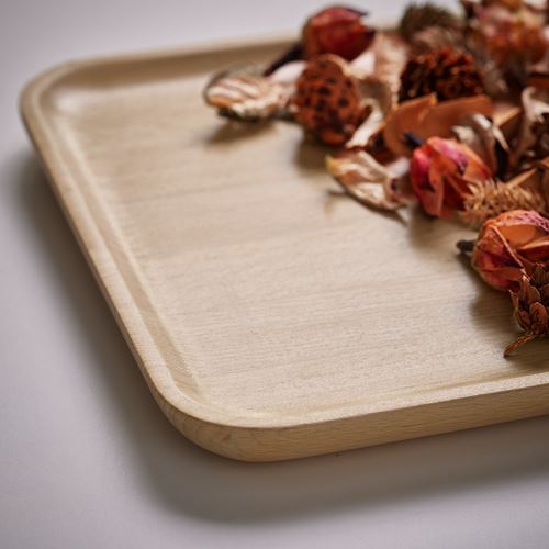 IKEA - BROKFINK, dekoratif kase, kayın, 20x20 cm