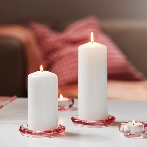 IKEA - BLADFAGEL, mum tabağı, pembe, 11 cm